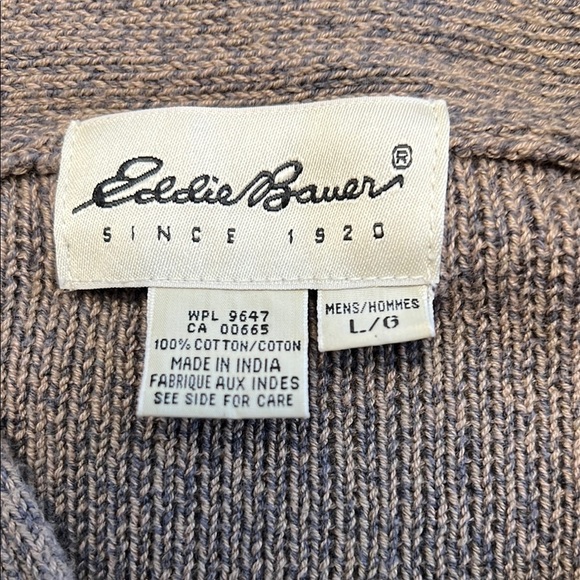 Eddie Bauer Classic Henely Sweater Size L - Picture 5 of 6